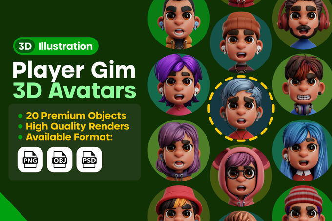 Player Gim 3D Avatars
